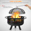 Round Iron Wood Burning Smokeless Fire Pit