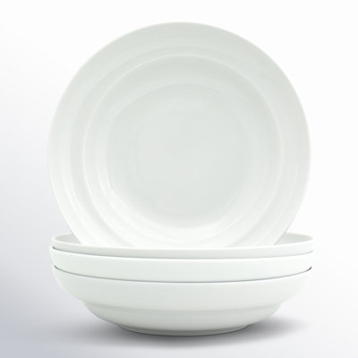 White Essential 9" Pasta Bowl Set