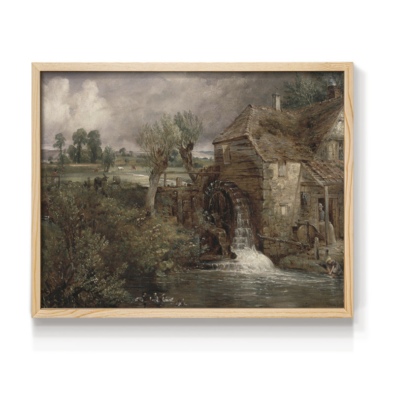 Paysages rétro-DLXV-reproduction encadrée, H 8 po x l 10 po, Naturel