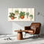 Ensemble de 1 tableau sur toile représentant des plantes suspendues-129281399-129281398
