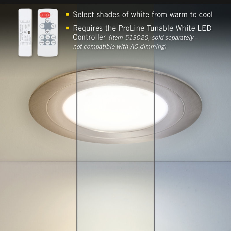 Lumière pour dessous de meuble DEL PureVue CCT Tunable, Noir