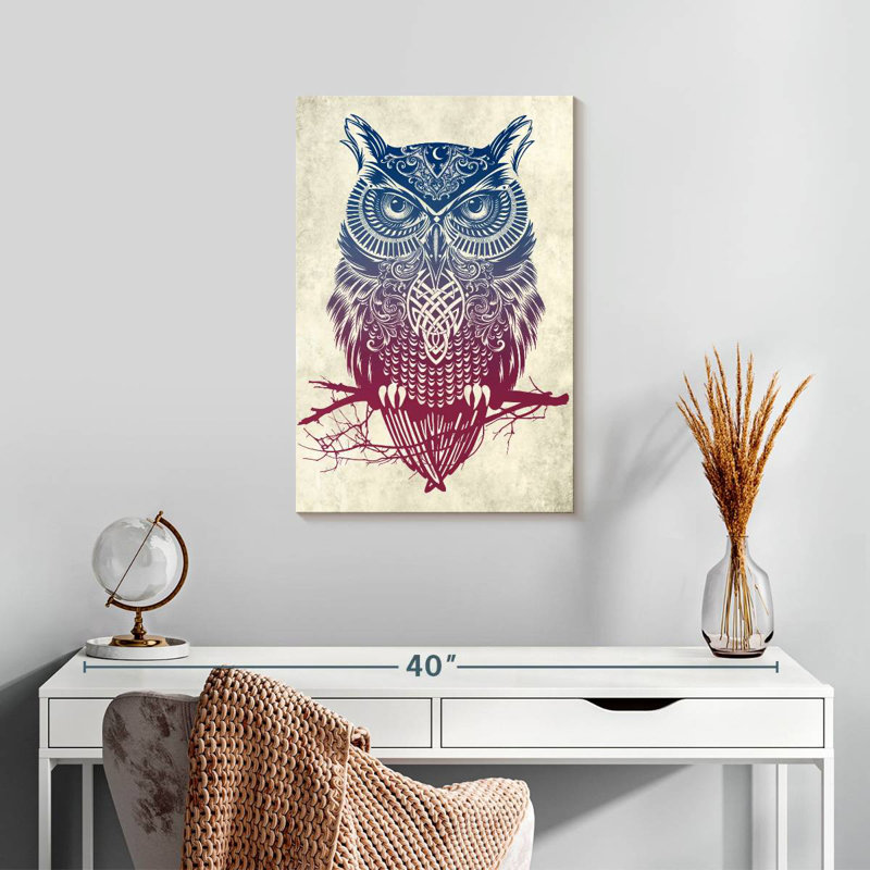 Brampt Warrior Owl, 24" H x 16" W