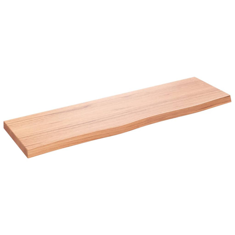 Abisoye 100cm Solid Wood Bathroom Vanity Top, Light Brown