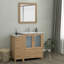Meuble-lavabo simple 42 po avec plateau et miroir-107174103