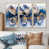 Toile naturelle avec cadre flottant