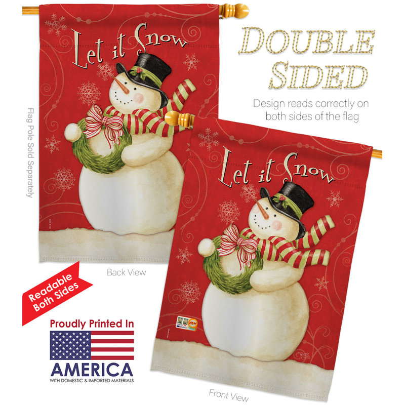 Double Sided 40'' H x 28'' W Polyester House Flag
