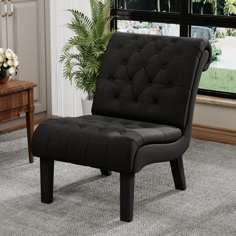 Scribner Upholstered Accent Chair, Gray