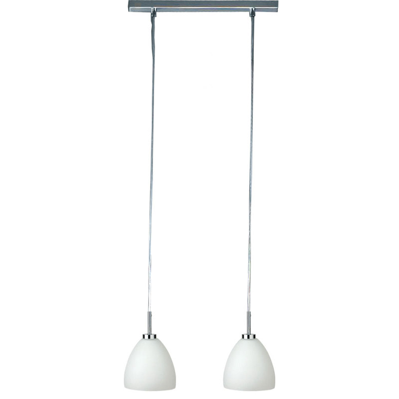 Rudolph 2 - Light Brushed Aluminium Kitchen Island Pendant