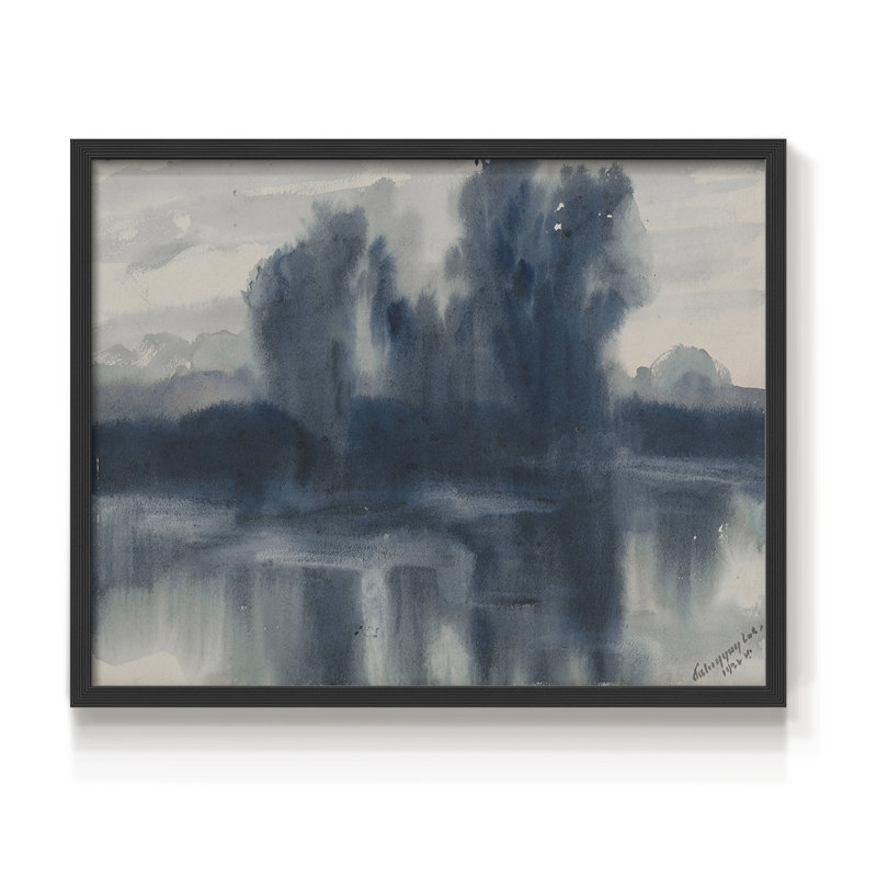 Paysages rétro-DCCLX-Reproduction encadrée - réarmable, H 22 po x l 28 po, Noir