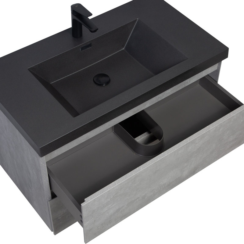 Bathroom Vanity with Resin Basin
