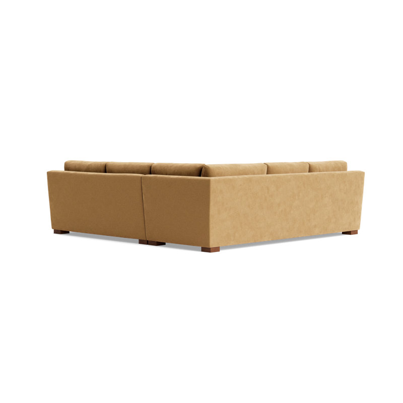 Catalina Corner Sectional, Performance Velvet - Nutmeg, Left Hand Facing