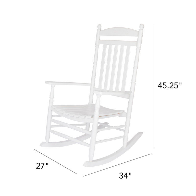 Ensemble de 2 chaises berçantes d'extérieur Aritu, Blanc