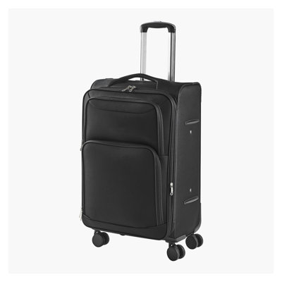 24-Inch Expandable Softside Checked Luggage with Spinner Wheels & TSA Lock - Durable Travel Suitcase