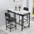 Riebling Kitchen Table Set, Dining Table and Chairs for 2, 3 Piece Dining Room Table Set with 2 Upholstered Chairs, Bar Dining Table Set for Small Spaces, Apartment, Breakfast, Pub-1992346834