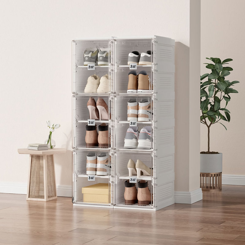12 Pair Stackable Shoe Storage Box