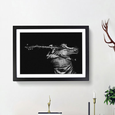 Rock Guitarist - Picture Frame Painting Print