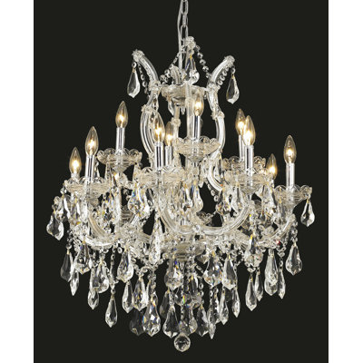 Stockard 13 - Light Glass Tiered Chandelier