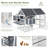Fleetwood 40.2 Square Feet Chicken Coop with Chicken Run For Up To 10 Chickens
