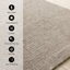 Tapis uni gris olive sophistiqué sculpté-1866387726