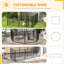 Panel Steel Pet Barrier With Door-94282650