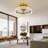 Irmelin 18.9" 7 Blades Ceiling Fan Light 3 Color LED with Remote Control