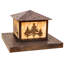 Rustic Lodge LED Pier Mount Light