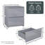 Taniesha 4 Piece Bedroom Set (2 Drawer Bedside Chest X2, 3 Drawer Chest, 2 Door 2 Drawer Wardrobe), (100% FSC)-517591374