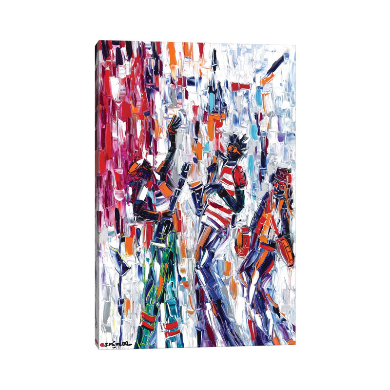 Musical Vibes 1 Piece Wrapped Canvas Painting, 30.48cm H x 20.32cm W x 1.9cm D