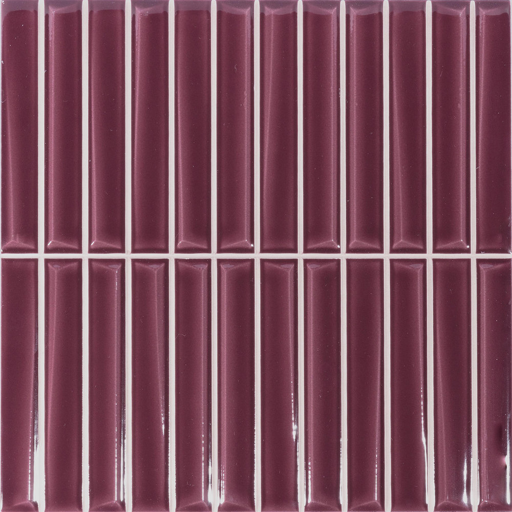 Bliss Bars Wall Tile, Bordeaux