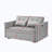 Sleeper Sofa Bed with USB Port,Pillows and Side Pocket-357354805