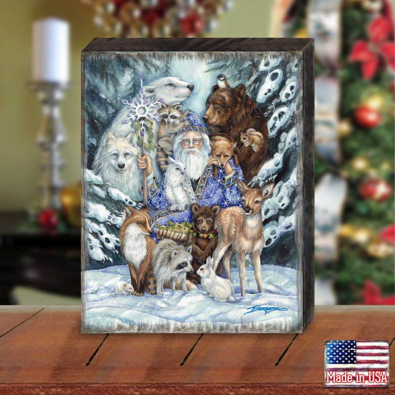 «Gather In Peace Gather In Peace», reproduction sur bois sans cadre, H 7 po x l 5,5 po x P 1 po