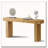 63" Solid Wood Console Table