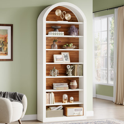 Tall Arched Bookcase by Lark Manor