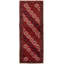 One-of-a-Kind 3'6" X 9'10" 1980s Runner Wool Area Rug in Red