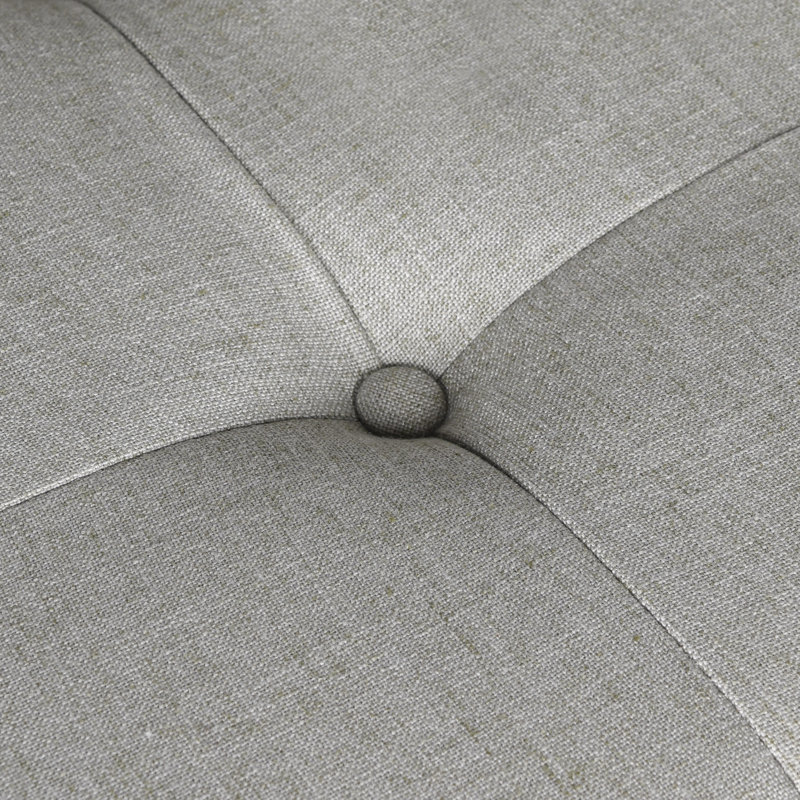 Trevett Cocktail Ottoman, Light Grey/Cream
