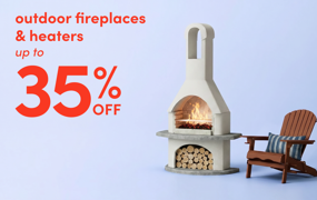 outdoor fireplace & heater deals