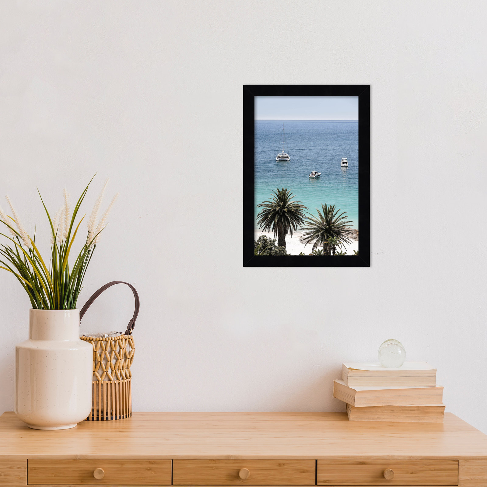 Rothschild "Camps Bay Beach" Print, Black, 13" H x 9" W