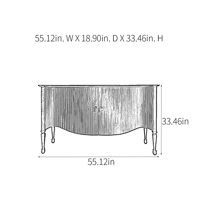 Retro Multifunctional Practical Console Table