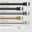 Tringle à rideaux simple réglable 66 "à 120" 1 "Illinois-773041405-773041402