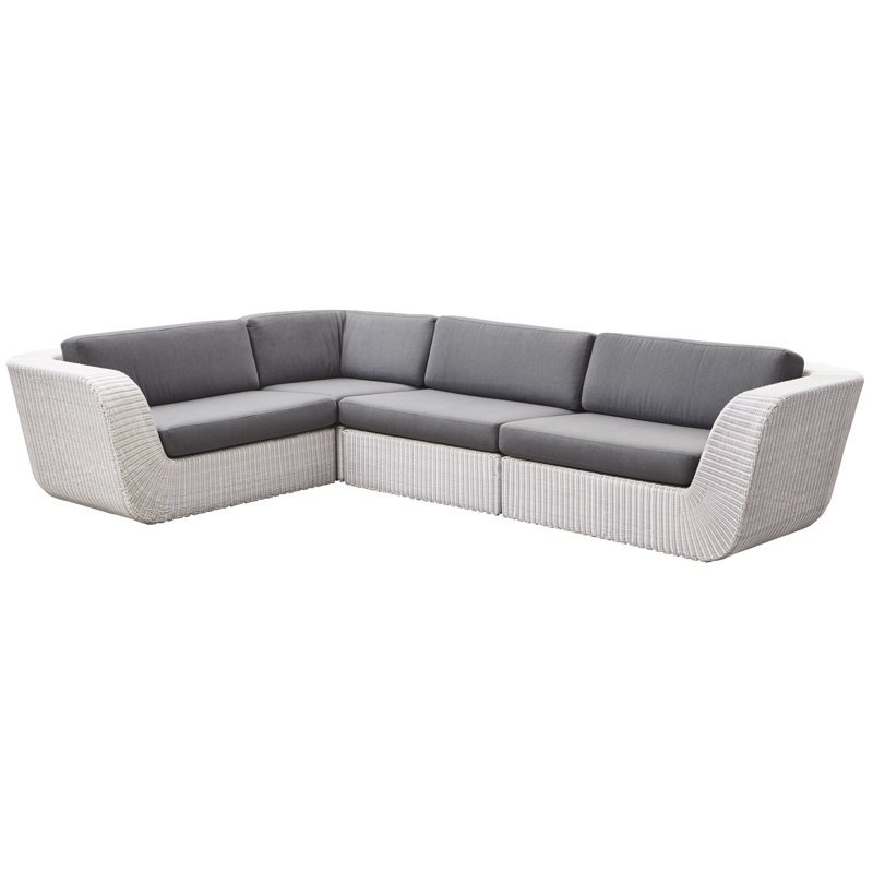 Savannah Outdoor Seating Group, Gray, White