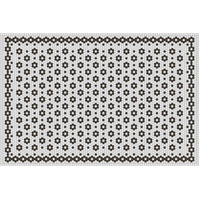 Cacee Vinyl Machine Printed Area Rug