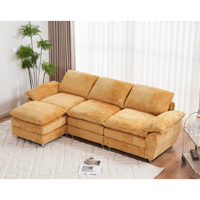 Canapé combiné en chenille de 101,8 po Ariaha