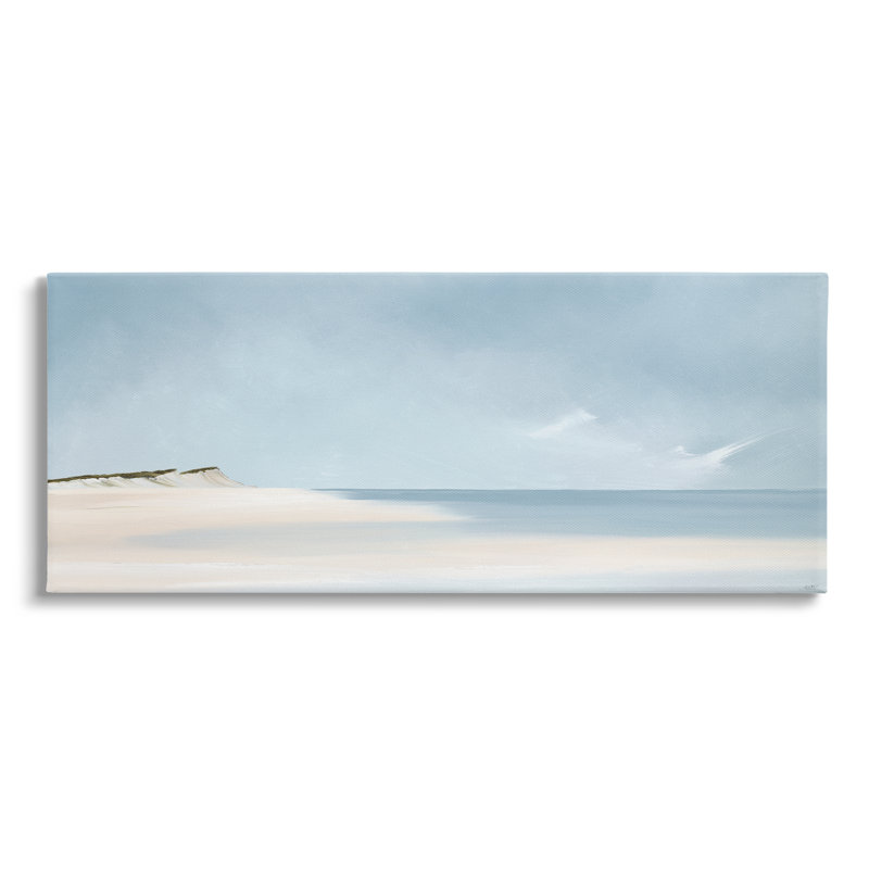 «Beachcrest Home ™ Summer Shore Landscape on Canvas» par Rick Fleury, reproduction, H 17 po x l 40 po x P 1,5 po