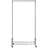 Ples 35.4'' Metal Rolling Industrial Pipe Clothing Rack