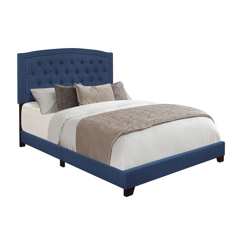 Jonithan Upholstered Bed, Blue, King