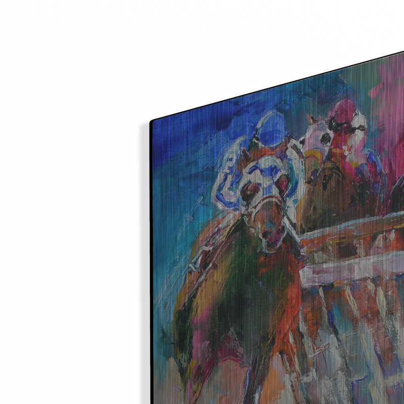 Art luxueux «Last Leg» par Richard Wallich, Meta «Last Leg» par Richard Wallich, H 16 po x l 12 po
