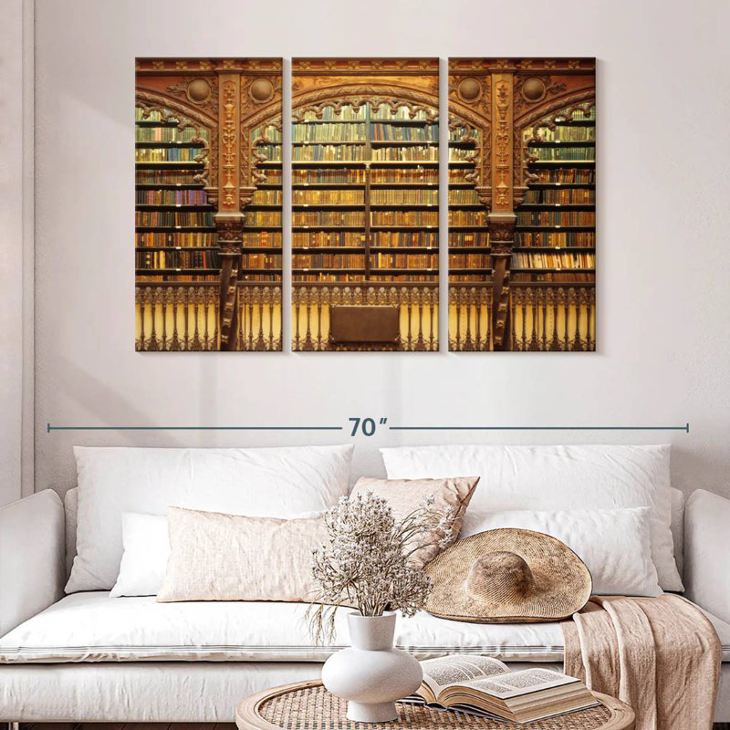 Lilie Old Library, 32" H x 50" W