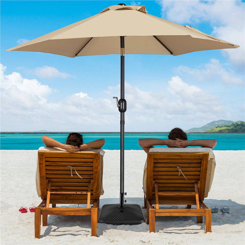 5.5kg Polyvinyl Chloride (PVC) Free Standing Umbrella Base with Wheels