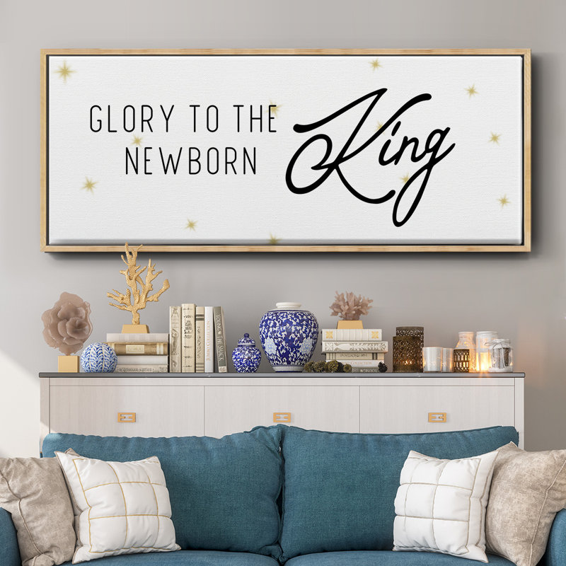 Glory- Framed Canvas, 8" H x 20" W