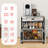 3 Tiers Kitchen Coffee Cart With Drawer Bar Cart